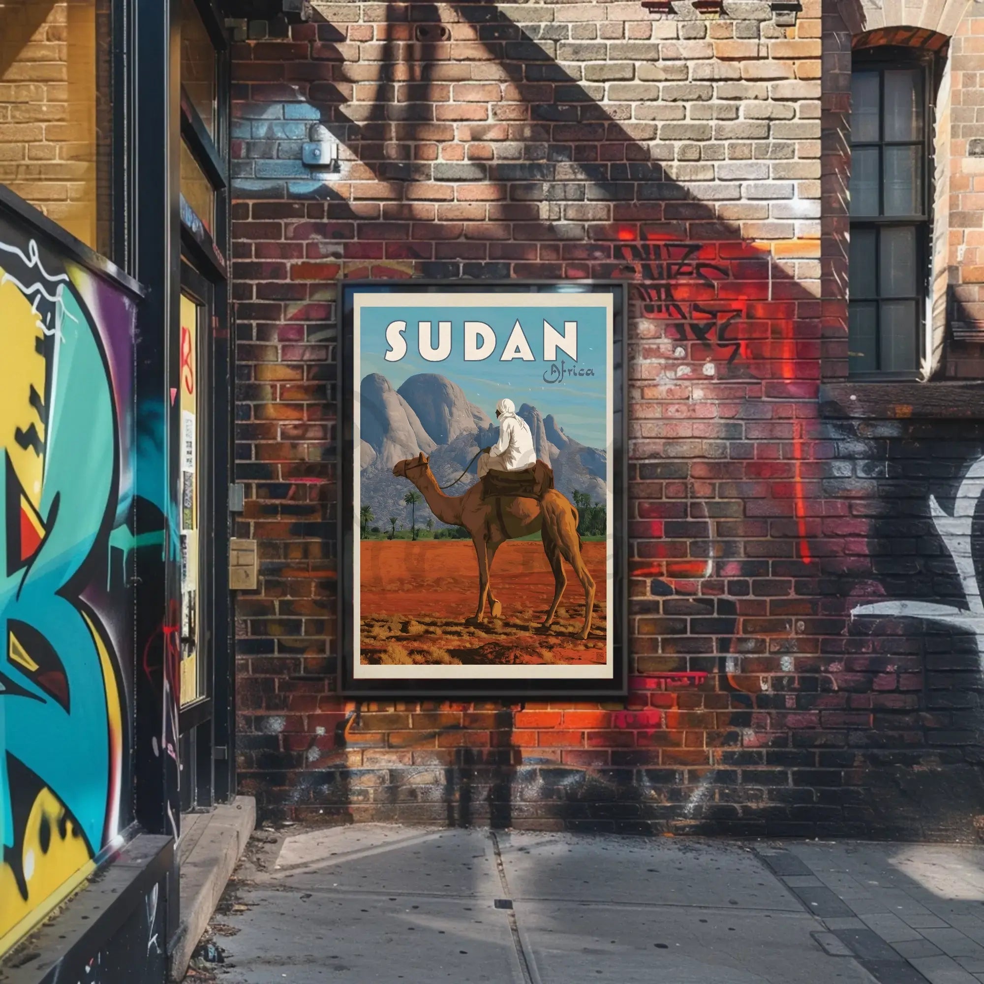 Sudan Adventure Vintage Travel Art Poster PosterGoat