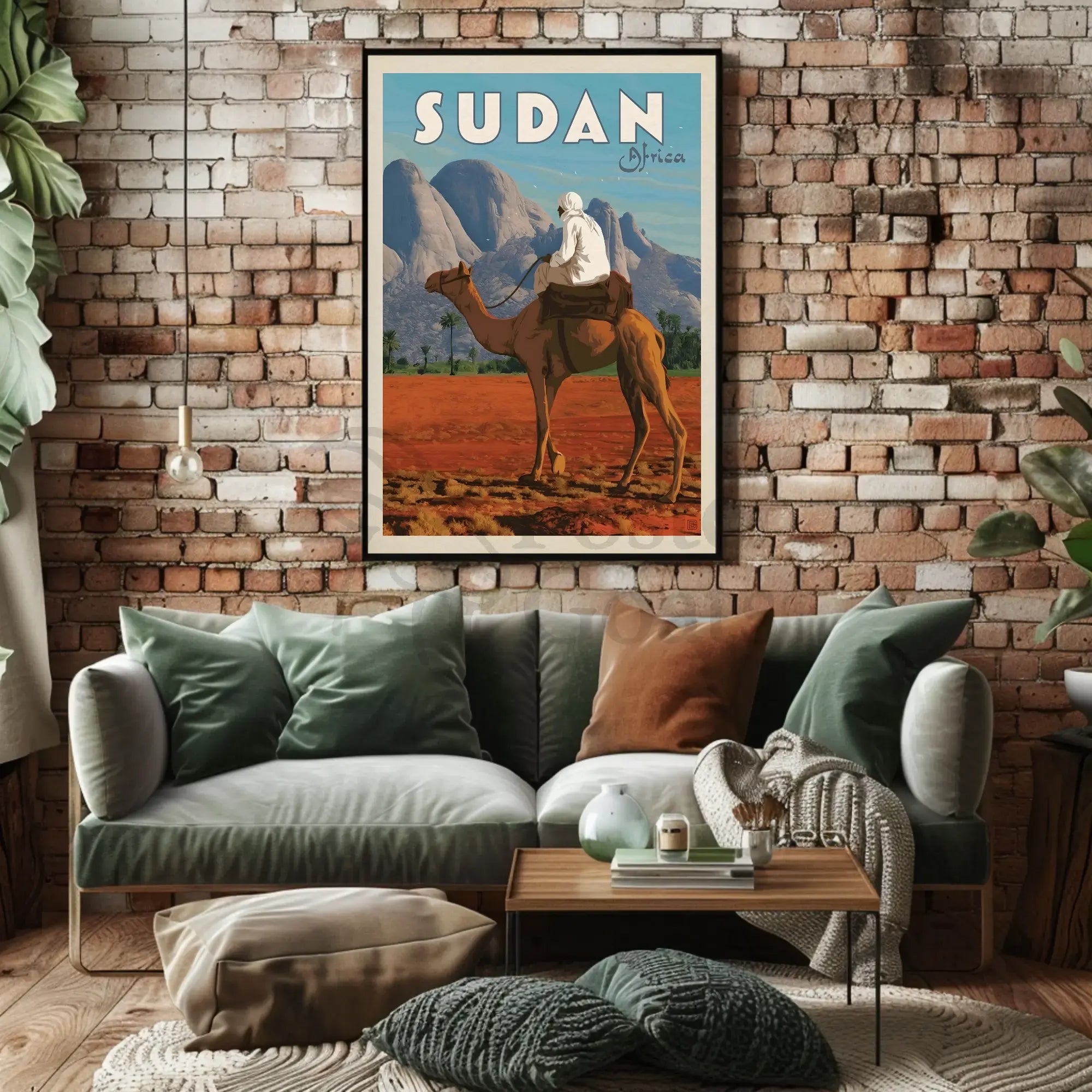 Sudan Adventure Vintage Travel Art Poster PosterGoat
