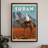 Sudan Adventure Vintage Travel Art Poster PosterGoat