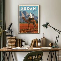 Sudan Adventure Vintage Travel Art Poster PosterGoat