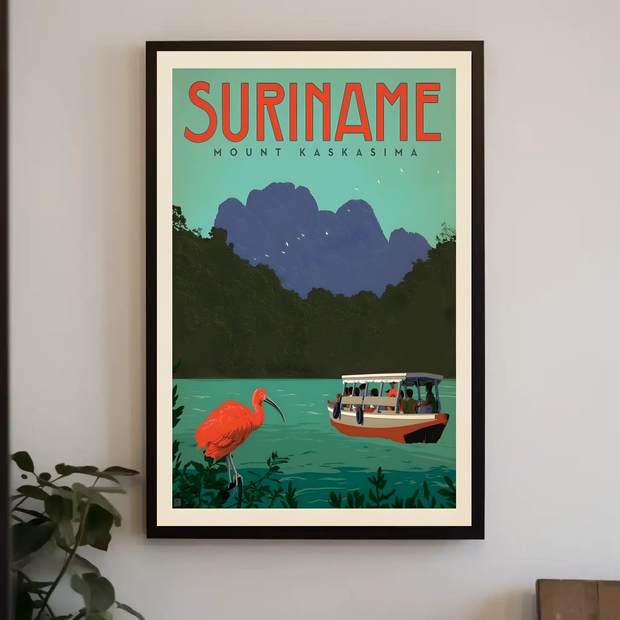 Suriname Ecotourism Adventure Poster: Vintage Travel Poster PosterGoat