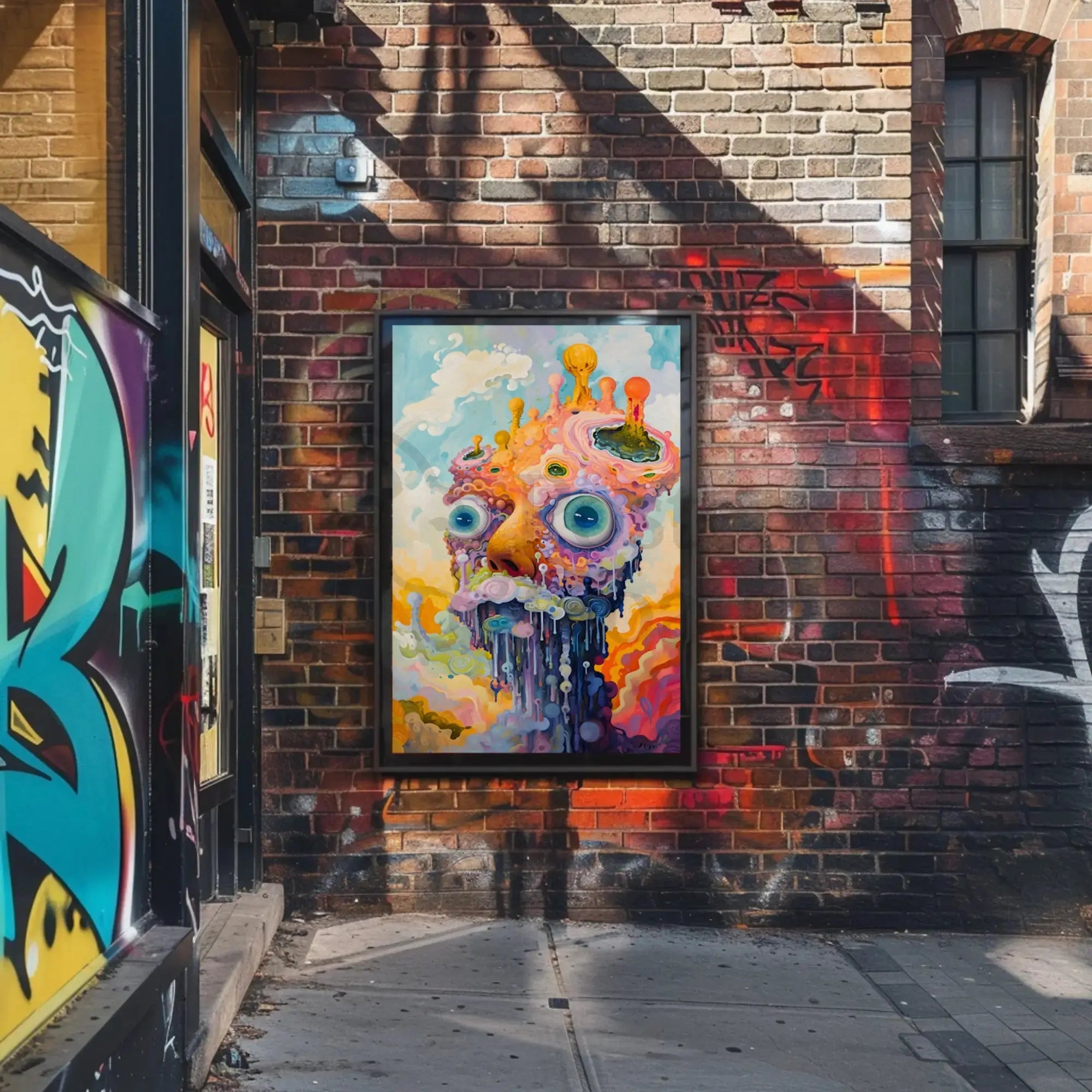 Surreal Abstract Fantasy with Vivid Colors Artistic Poster PosterGoat