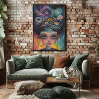 Surreal Cosmic Mind Exploration Artistic Poster PosterGoat