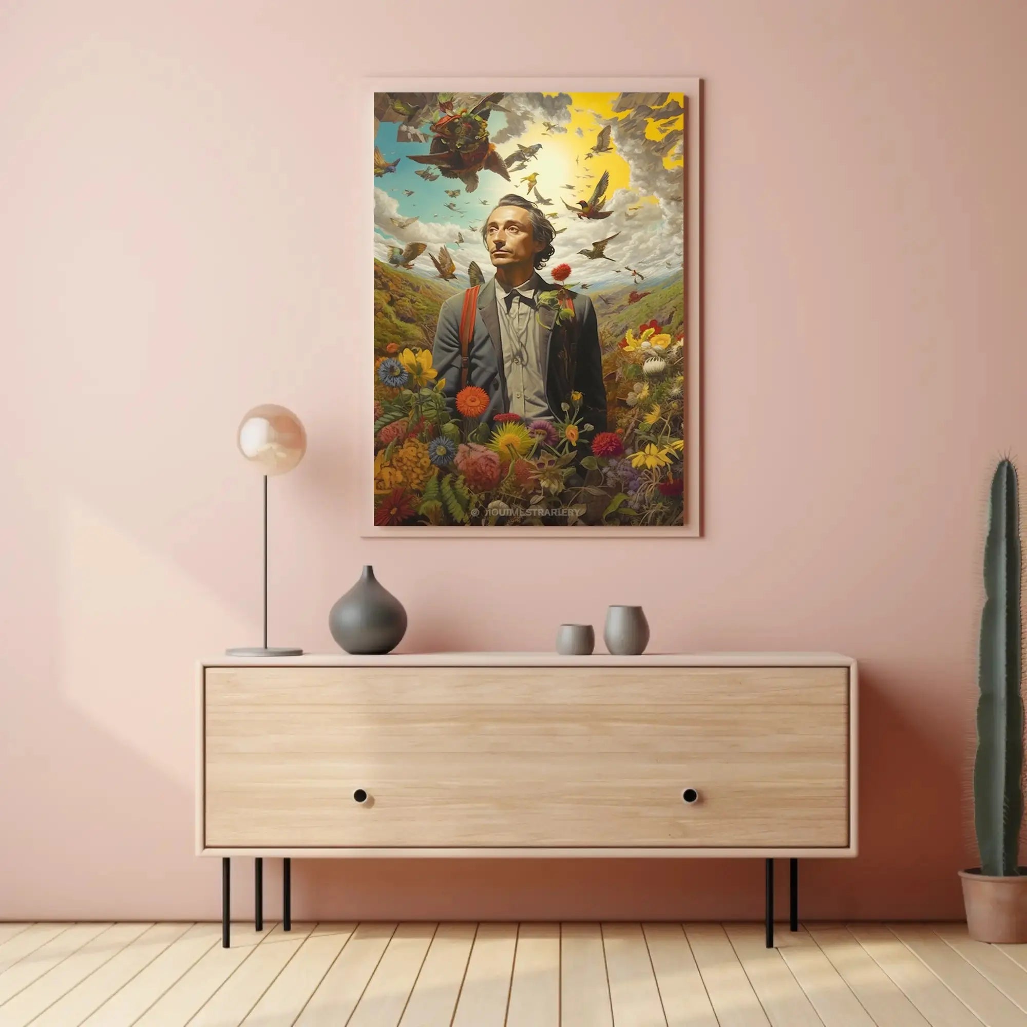 Surreal Dreamscape Nature Connection Artistic Poster PosterGoat