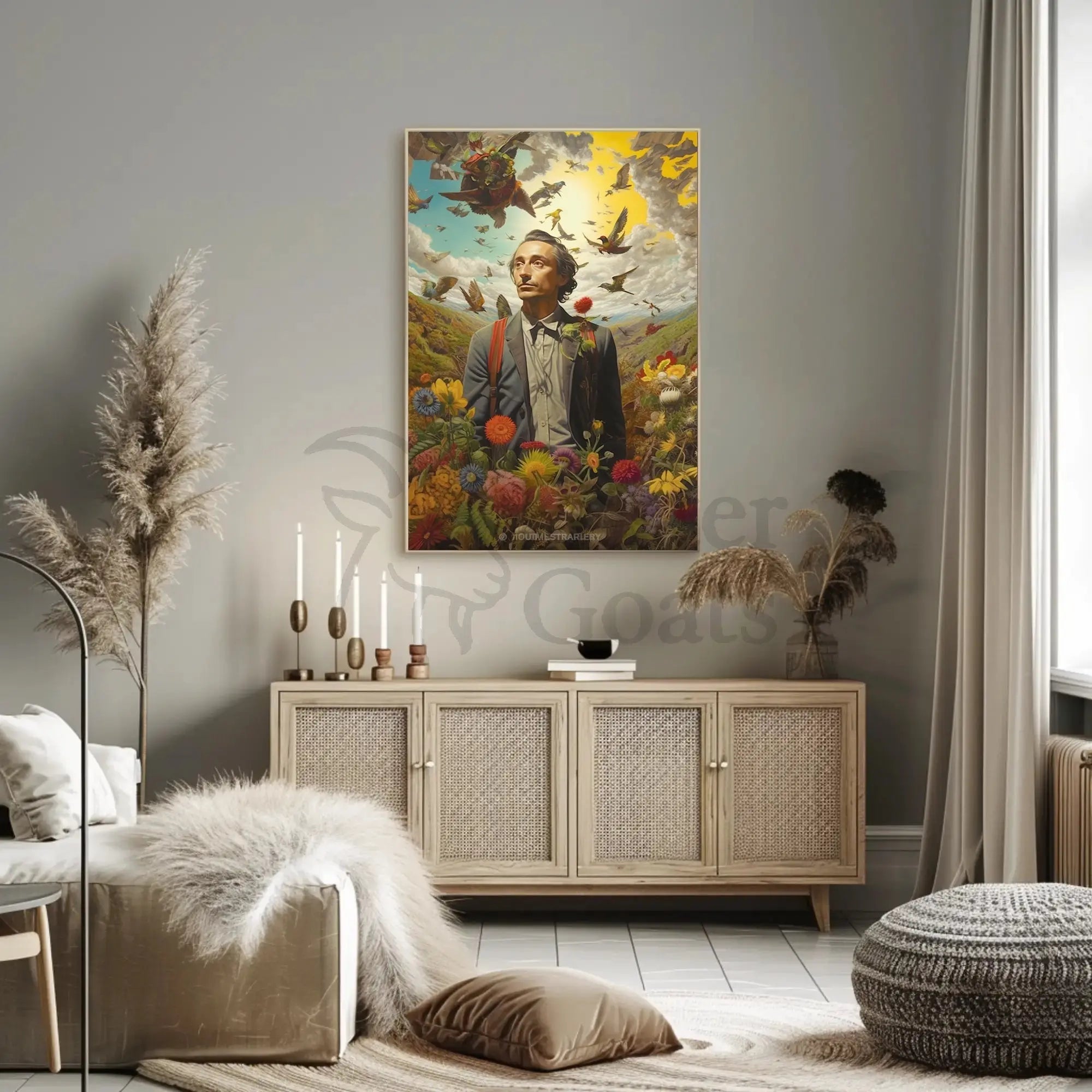 Surreal Dreamscape Nature Connection Artistic Poster PosterGoat