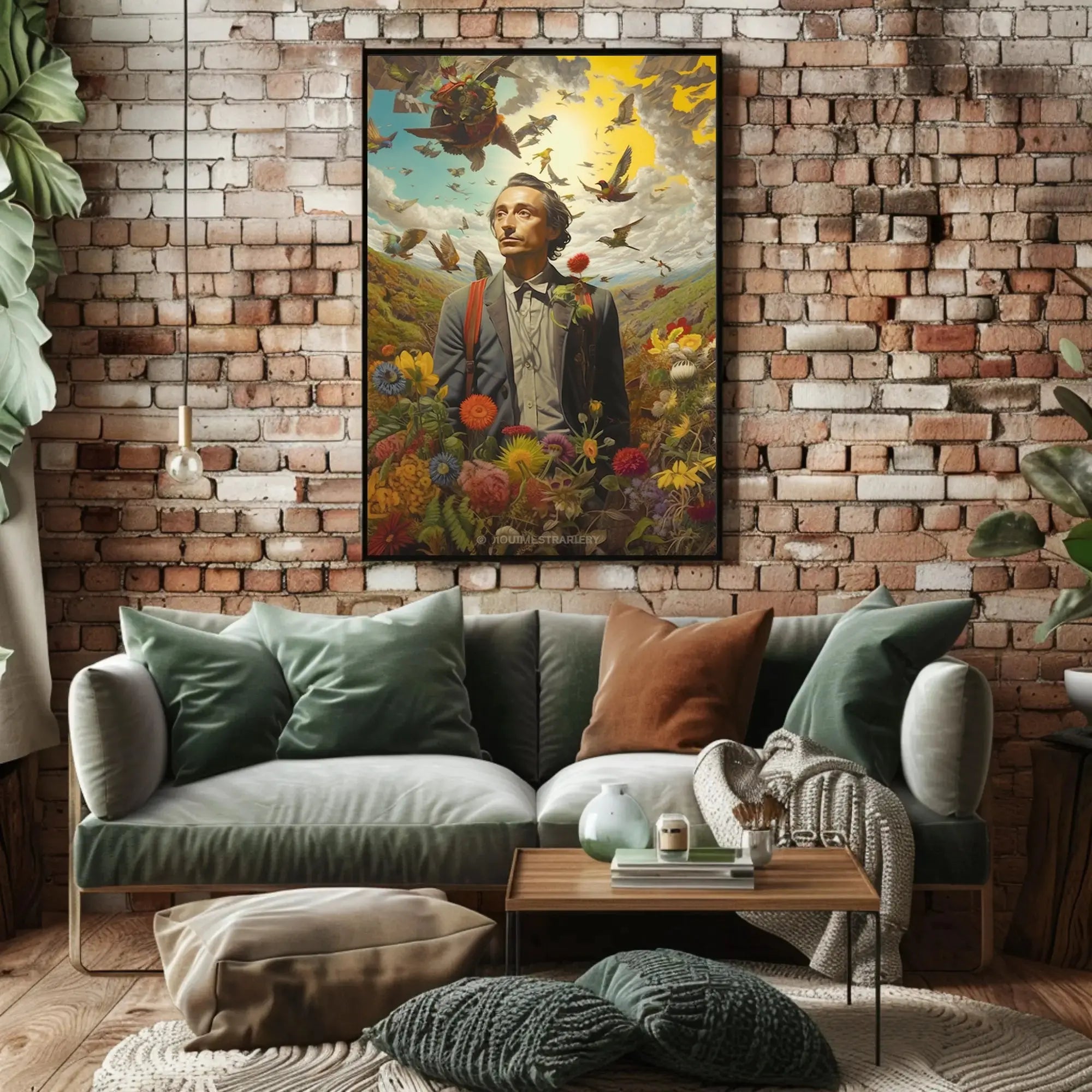 Surreal Dreamscape Nature Connection Artistic Poster PosterGoat