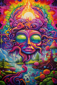 Surreal Fantasy Landscape Artistic Poster PosterGoat