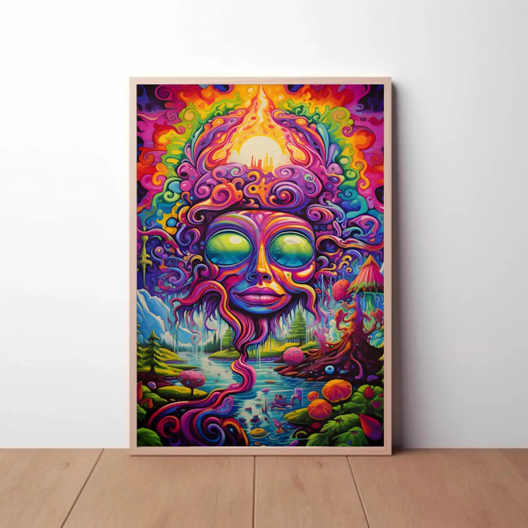 Surreal Fantasy Landscape Artistic Poster PosterGoat