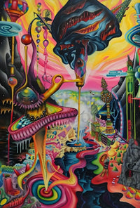Surreal Fantasy World Avant-Garde Artistic Pop Culture Poster PosterGoat