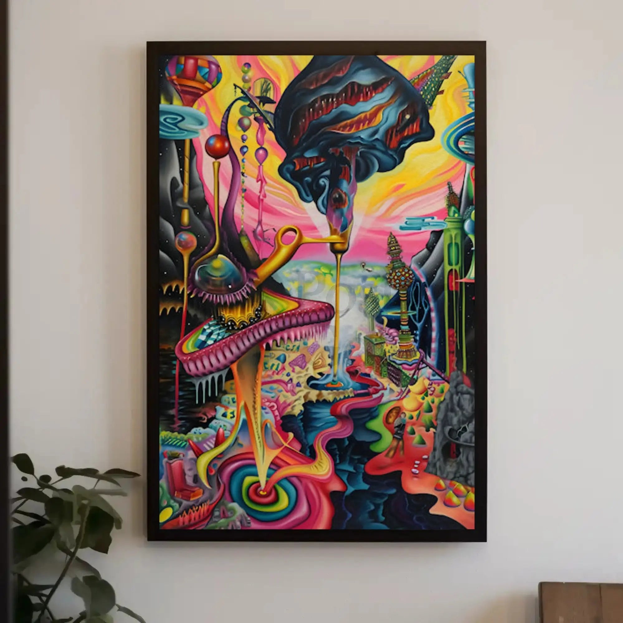 Surreal Fantasy World Avant-Garde Artistic Pop Culture Poster PosterGoat