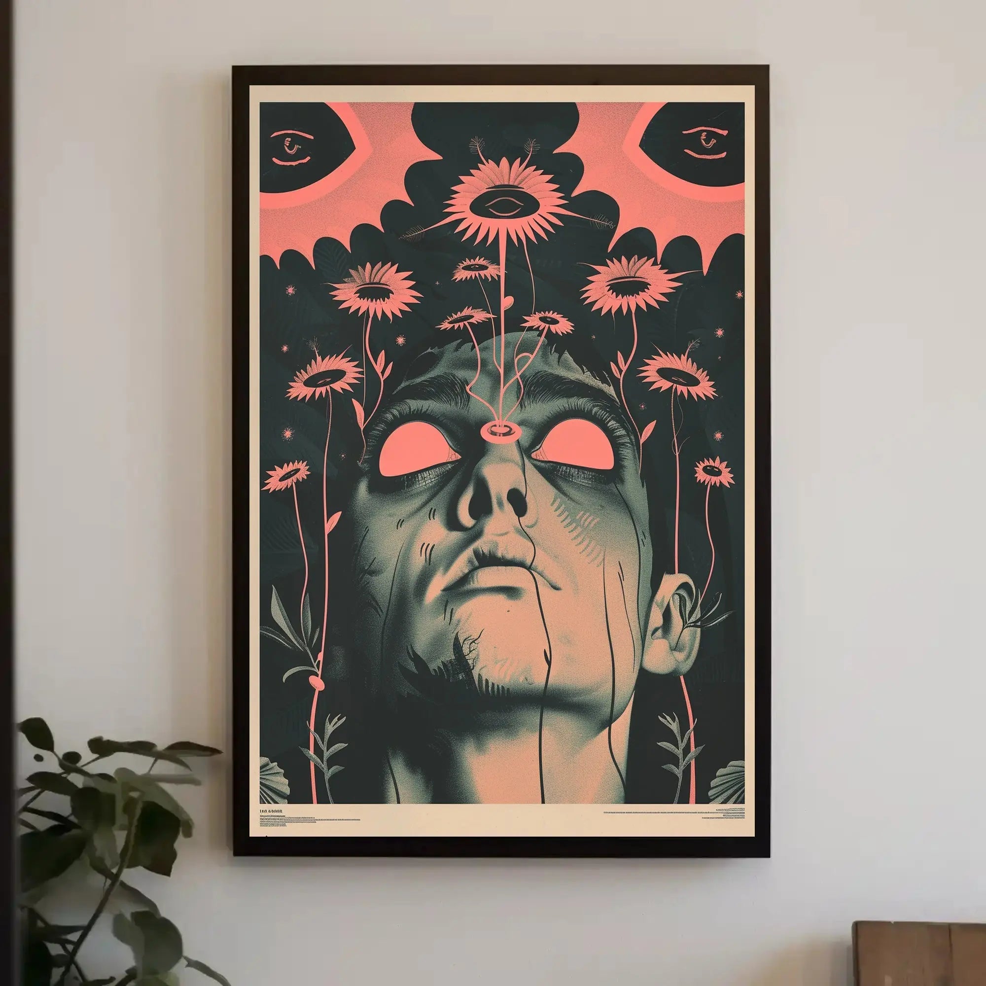 Surreal Floral Consciousness Abstract, Artistic, or Pop Culture Poster PosterGoat