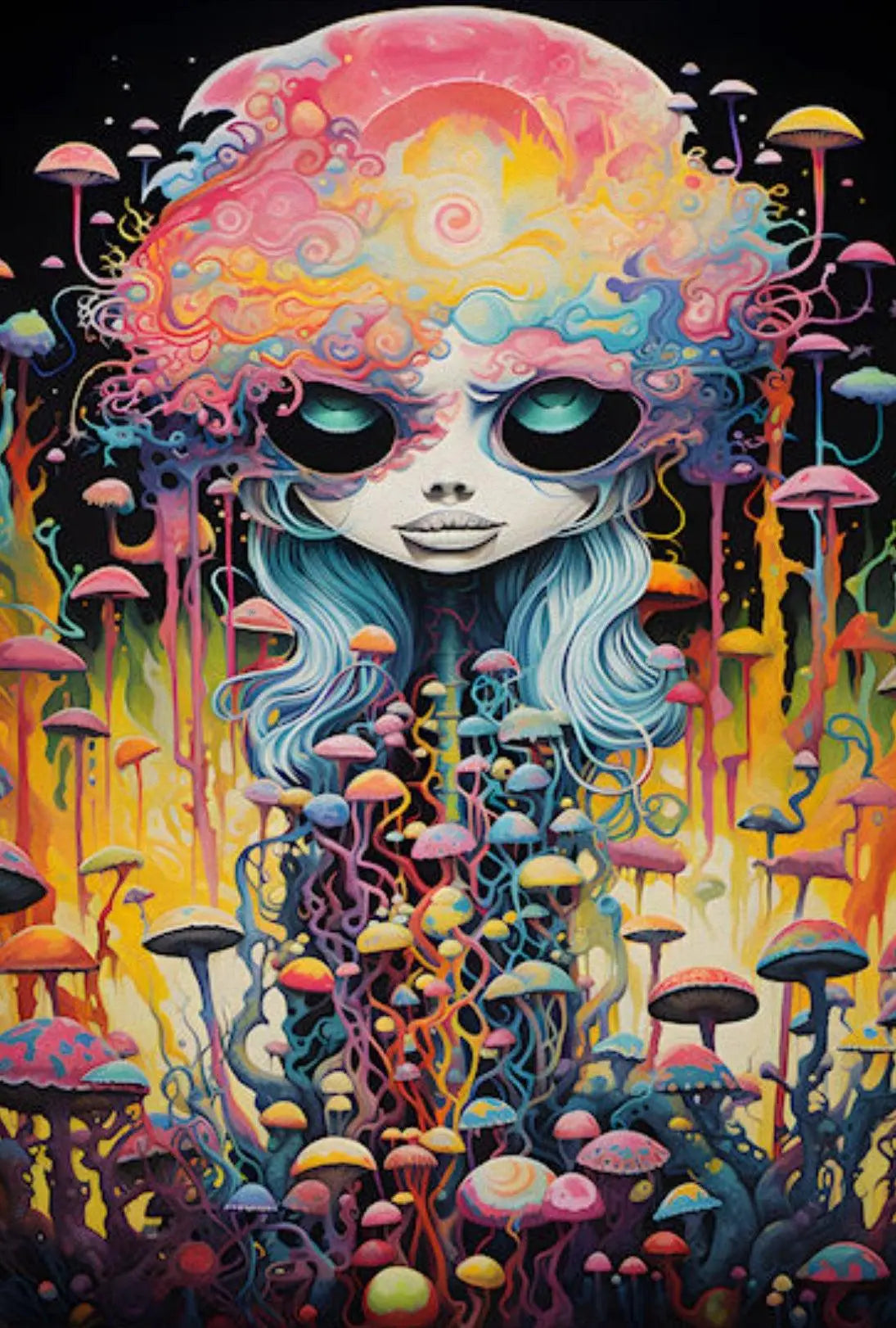 Surreal Psychedelic Dreamscape Abstract, Artistic, or Pop Culture Poster PosterGoat