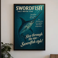 Swordfish Sea Slicer Poster Art Print PosterGoat
