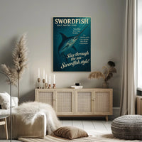 Swordfish Sea Slicer Poster Art Print PosterGoat
