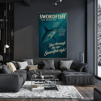 Swordfish Sea Slicer Poster Art Print PosterGoat