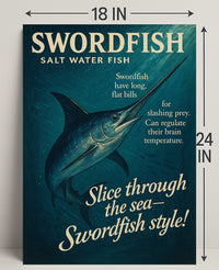 Swordfish Sea Slicer Poster Art Print PosterGoat