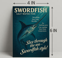 Swordfish Sea Slicer Poster Art Print PosterGoat