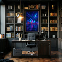 Sydney Opera House Cosmic Dreamscape Futuristic Sci-Fi Poster PosterGoat