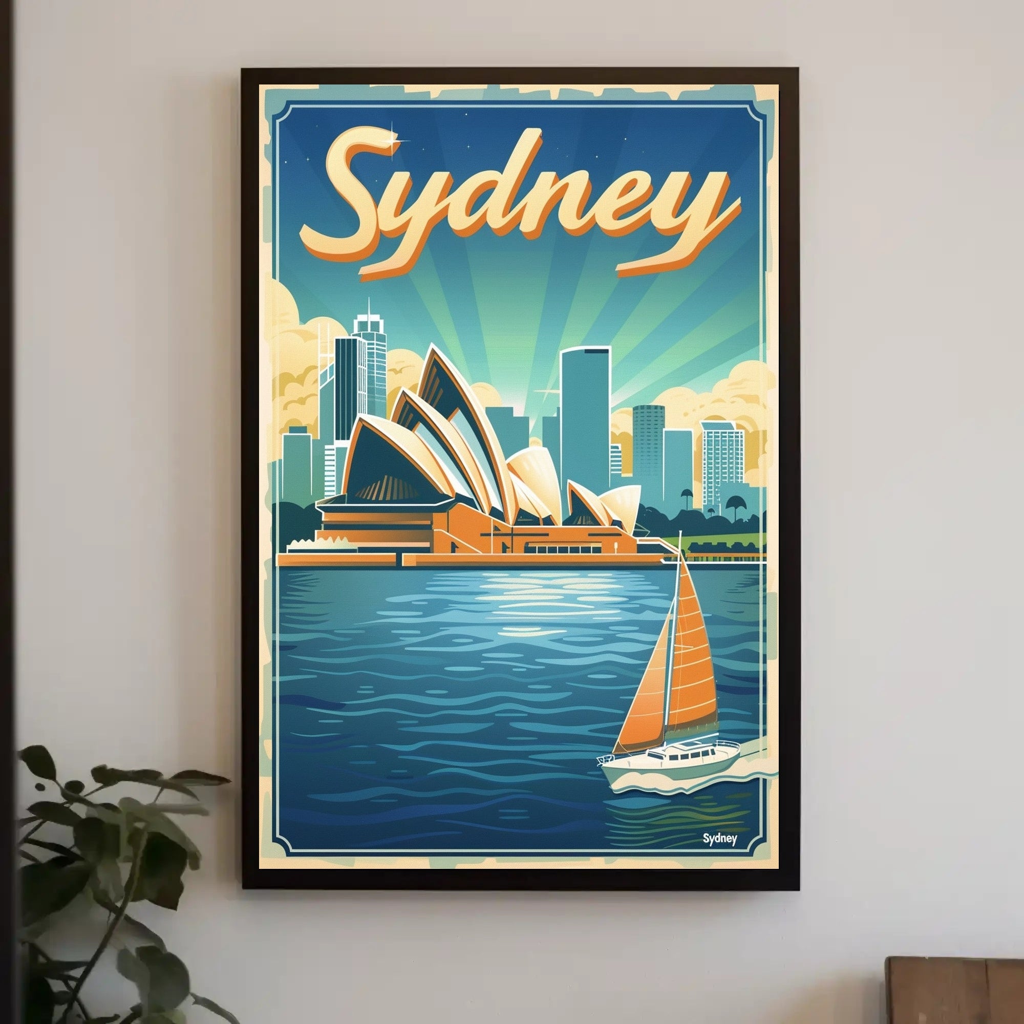 Sydney Opera House Travel Poster PosterGoat