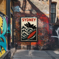 Sydney Surf Vibe Retro Travel Poster PosterGoat