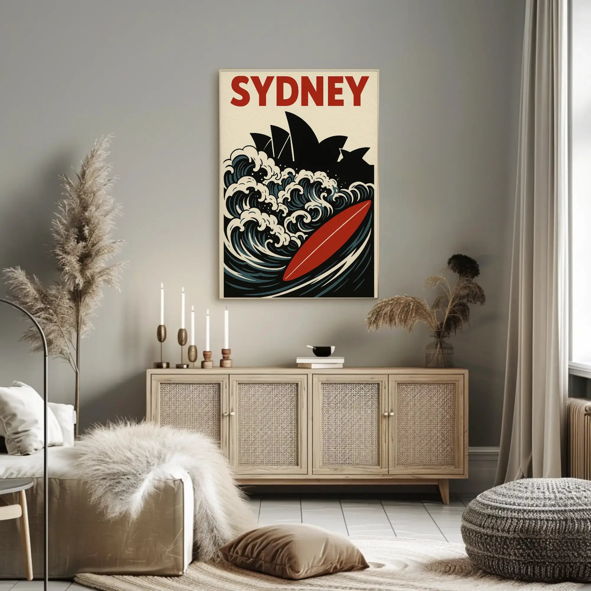 Sydney Surf Vibe Retro Travel Poster PosterGoat