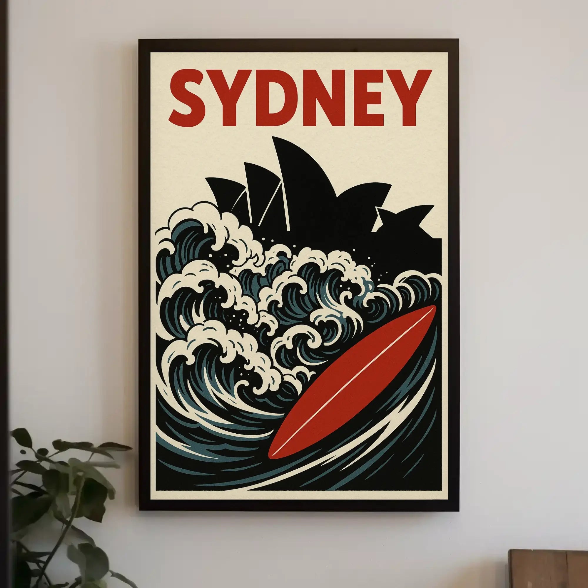 Sydney Surf Vibe Retro Travel Poster PosterGoat