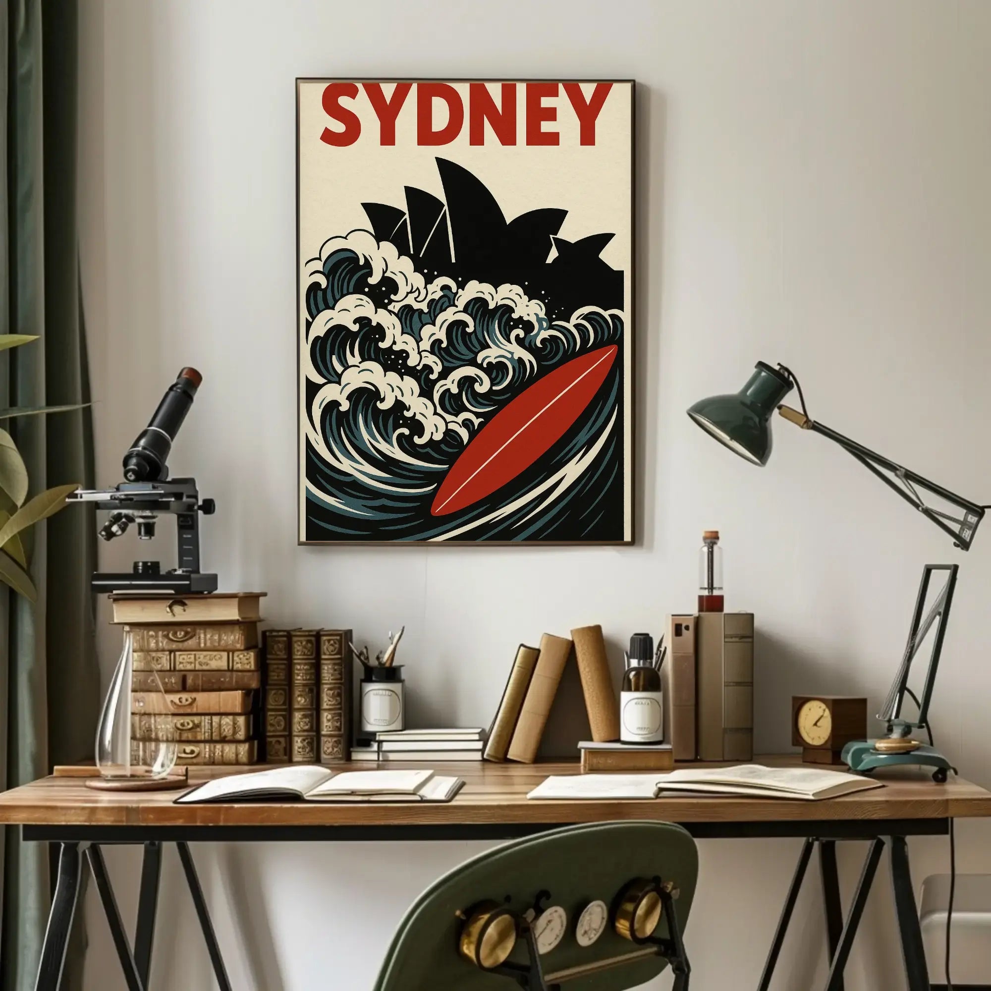 Sydney Surf Vibe Retro Travel Poster PosterGoat