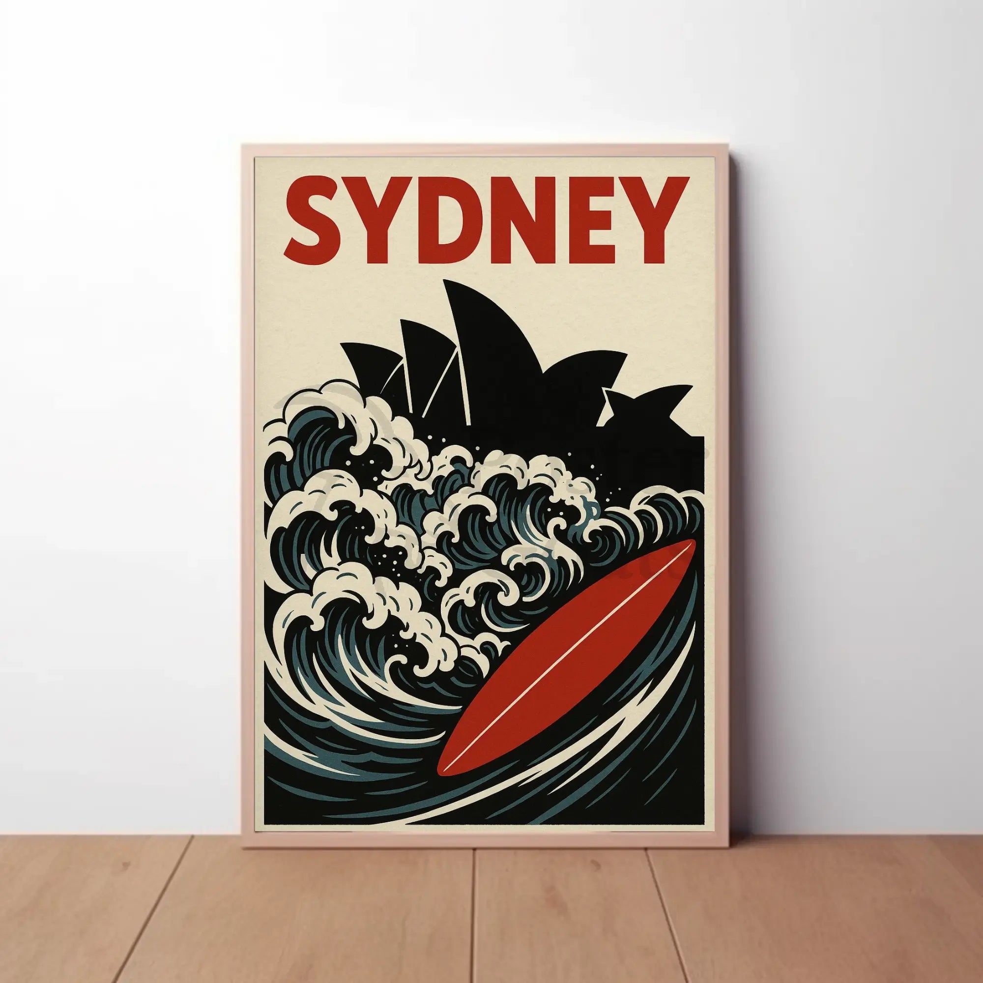 Sydney Surf Vibe Retro Travel Poster PosterGoat