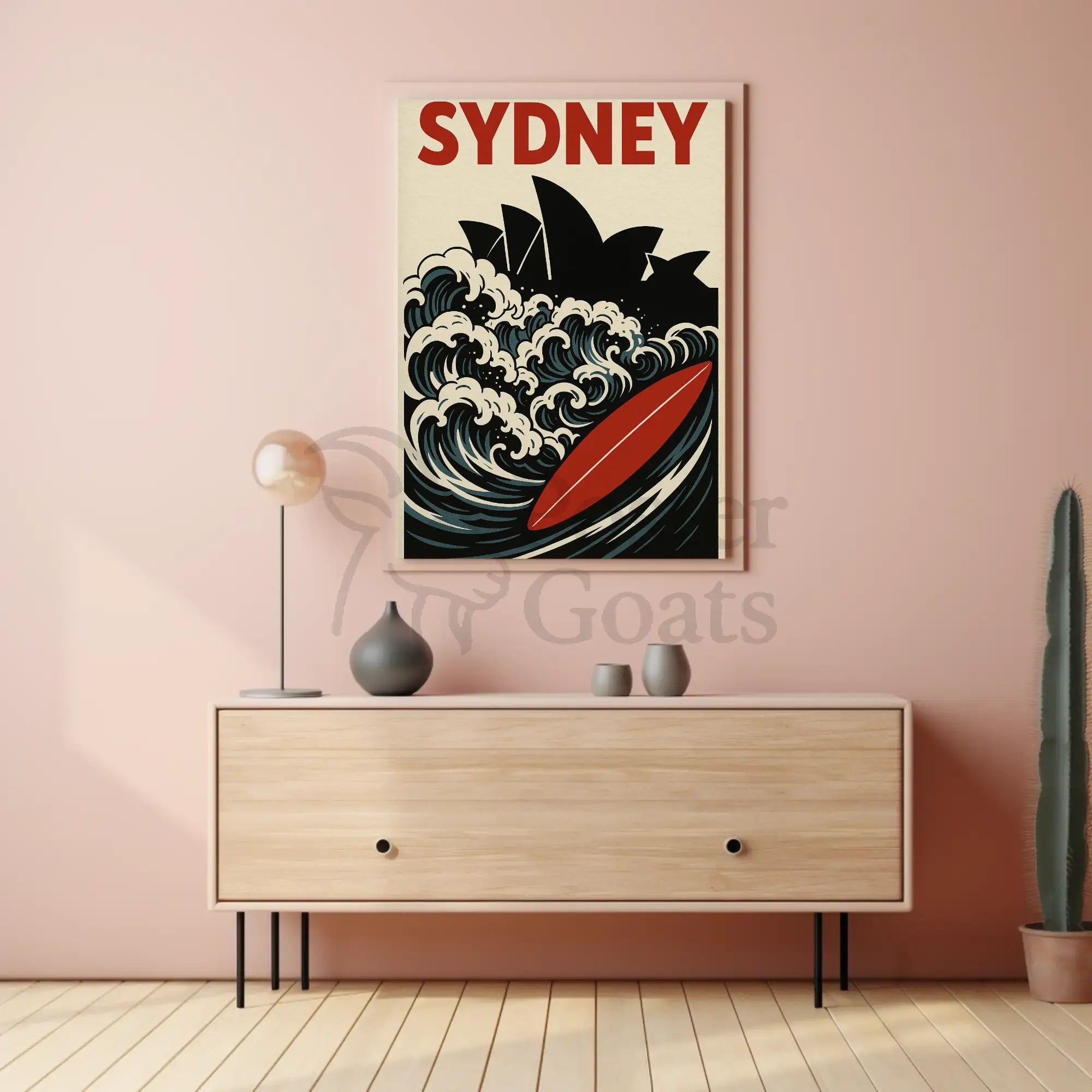 Sydney Surf Vibe Retro Travel Poster PosterGoat