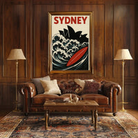 Sydney Surf Vibe Retro Travel Poster PosterGoat