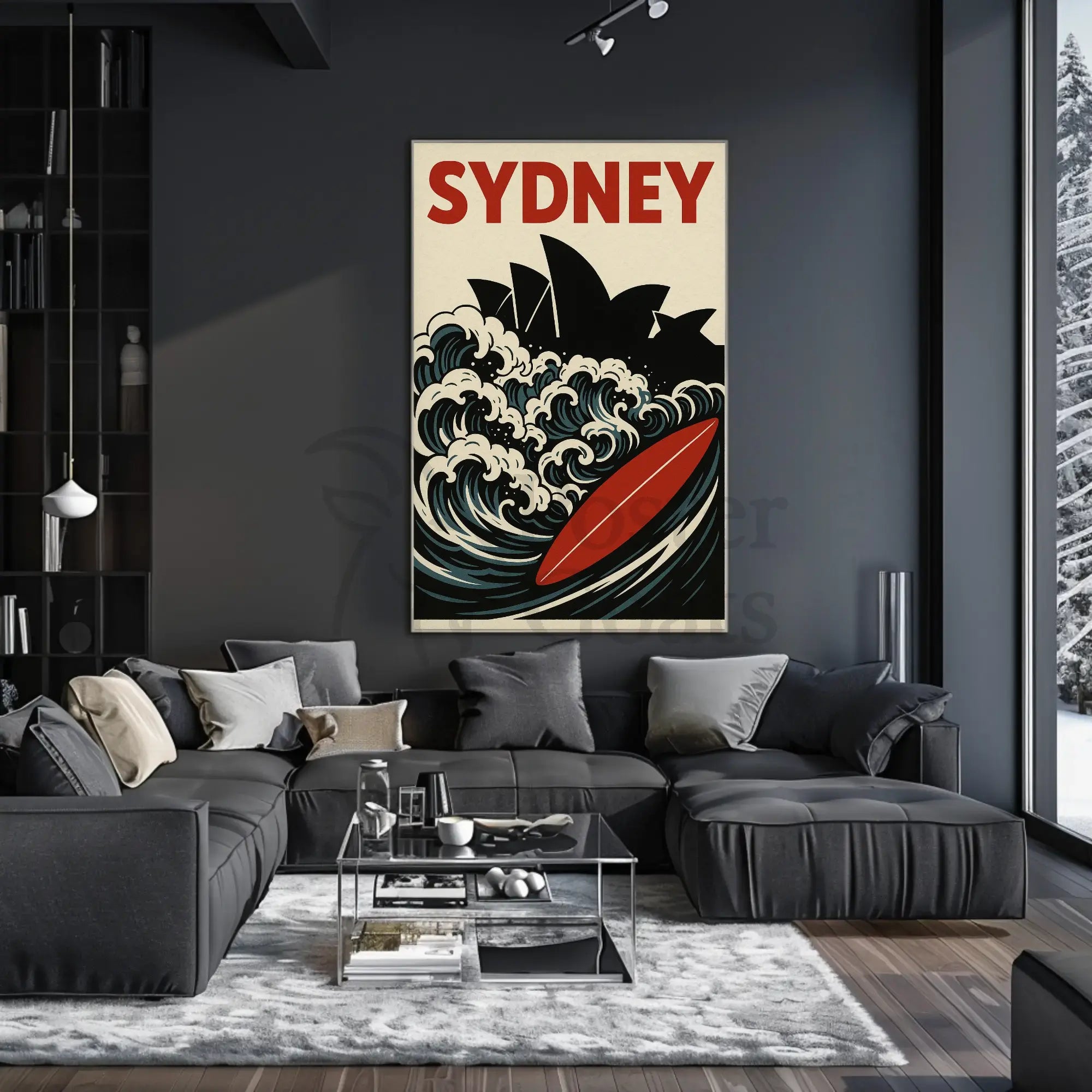 Sydney Surf Vibe Retro Travel Poster PosterGoat