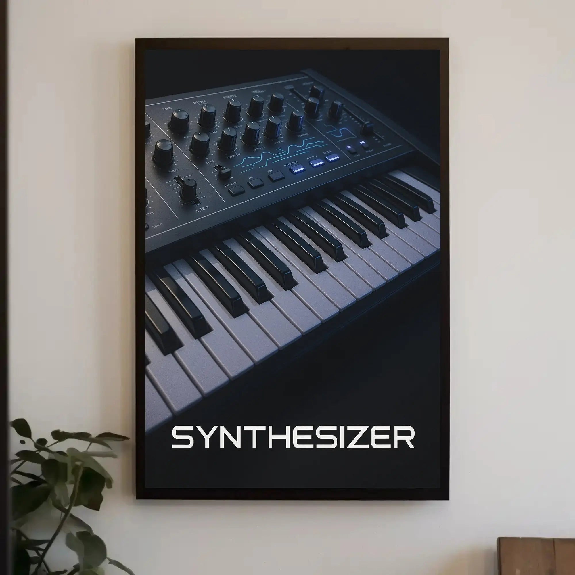 Synthesizer Instrument Electronic Music Abstract Poster PosterGoat