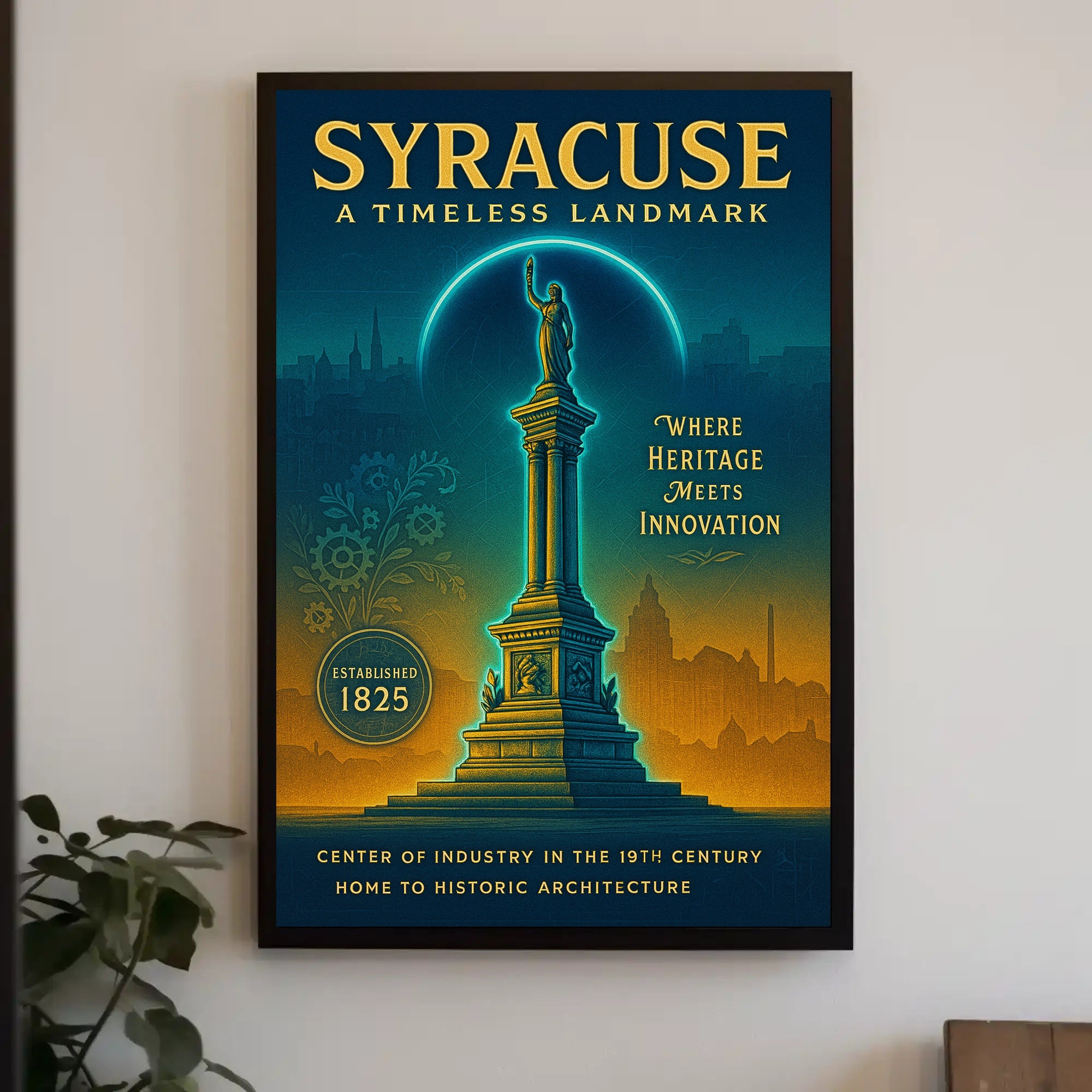 Syracuse A Timeless Landmark Poster PosterGoat
