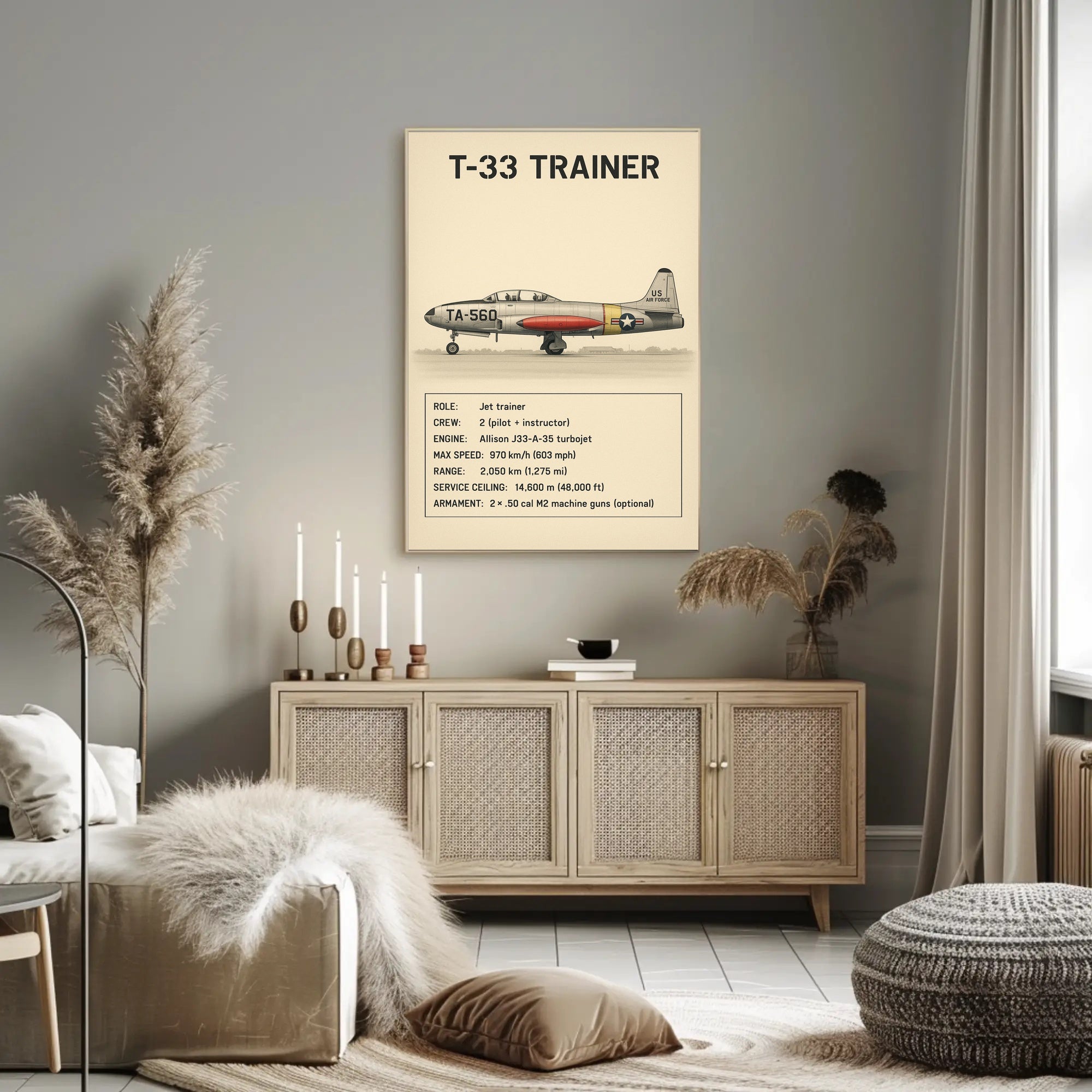 T-33 Trainer Jet Poster PosterGoat