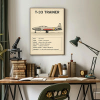 T-33 Trainer Jet Poster PosterGoat