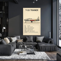 T-33 Trainer Jet Poster PosterGoat