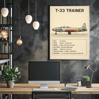T-33 Trainer Jet Poster PosterGoat