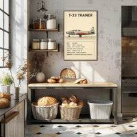 T-33 Trainer Jet Poster PosterGoat
