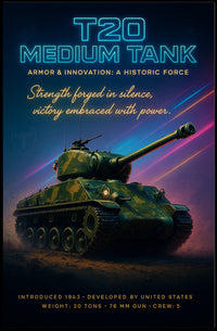 T20 Medium Tank Poster PosterGoat