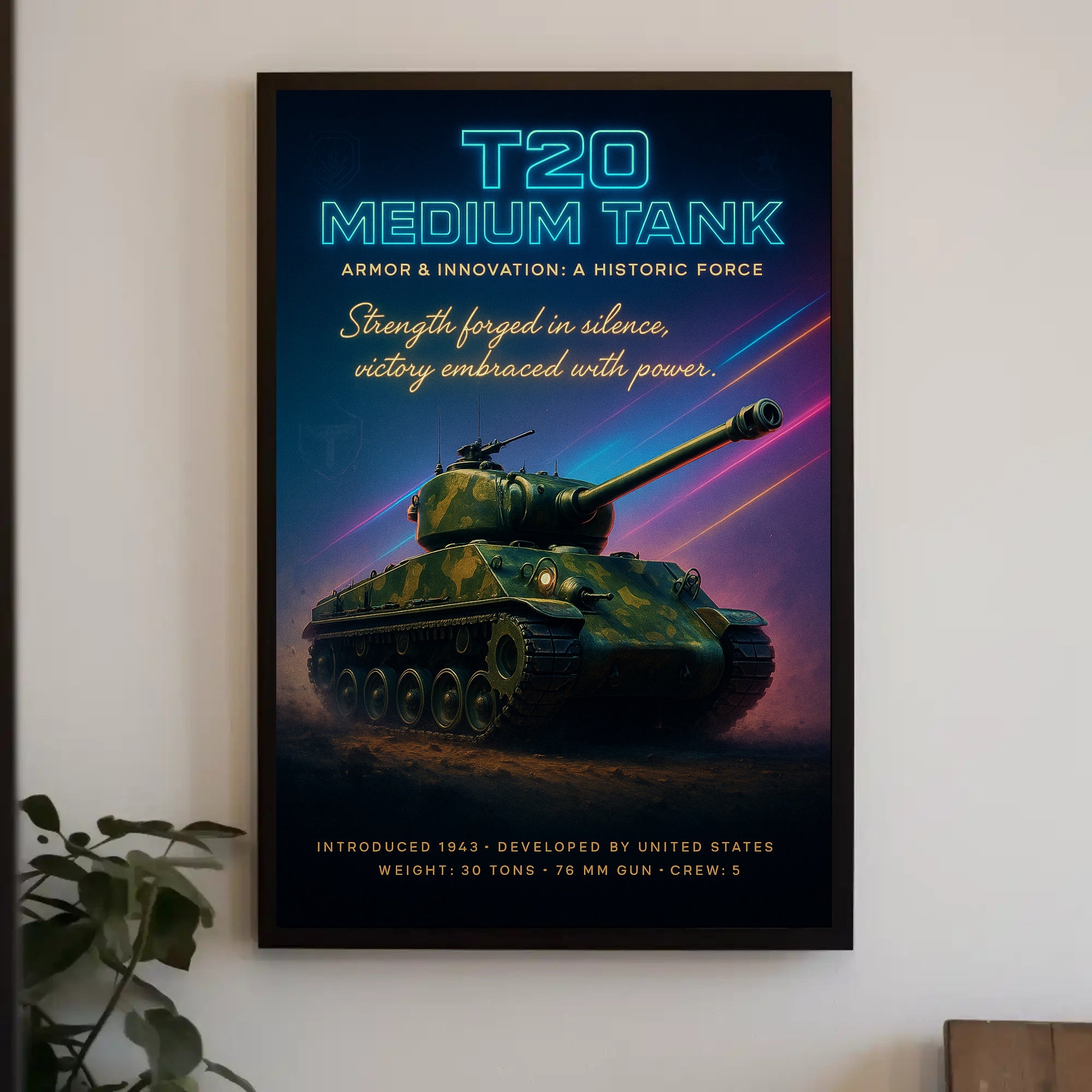 T20 Medium Tank Poster PosterGoat