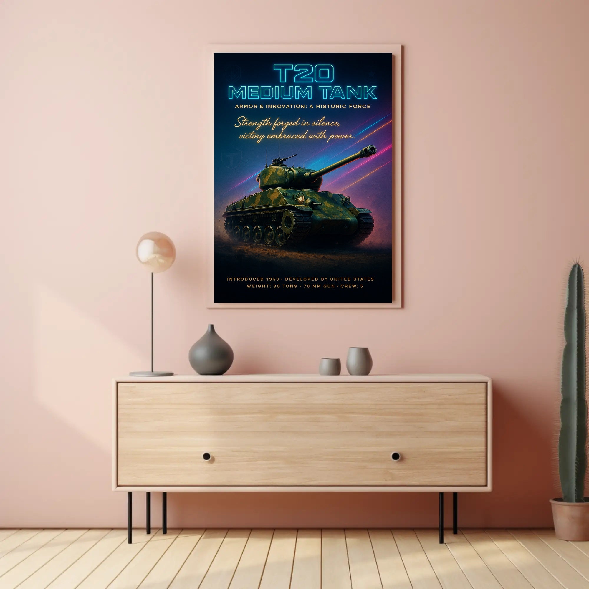 T20 Medium Tank Poster PosterGoat