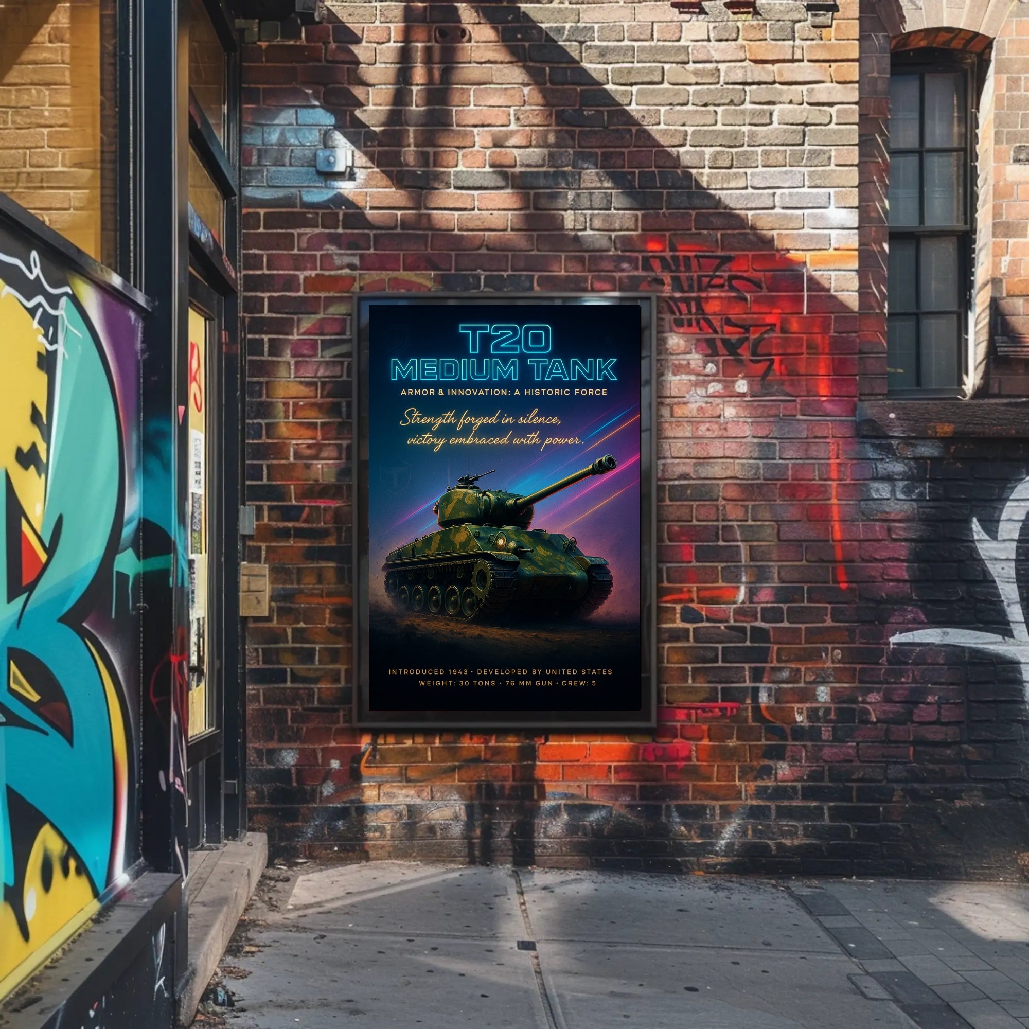 T20 Medium Tank Poster PosterGoat