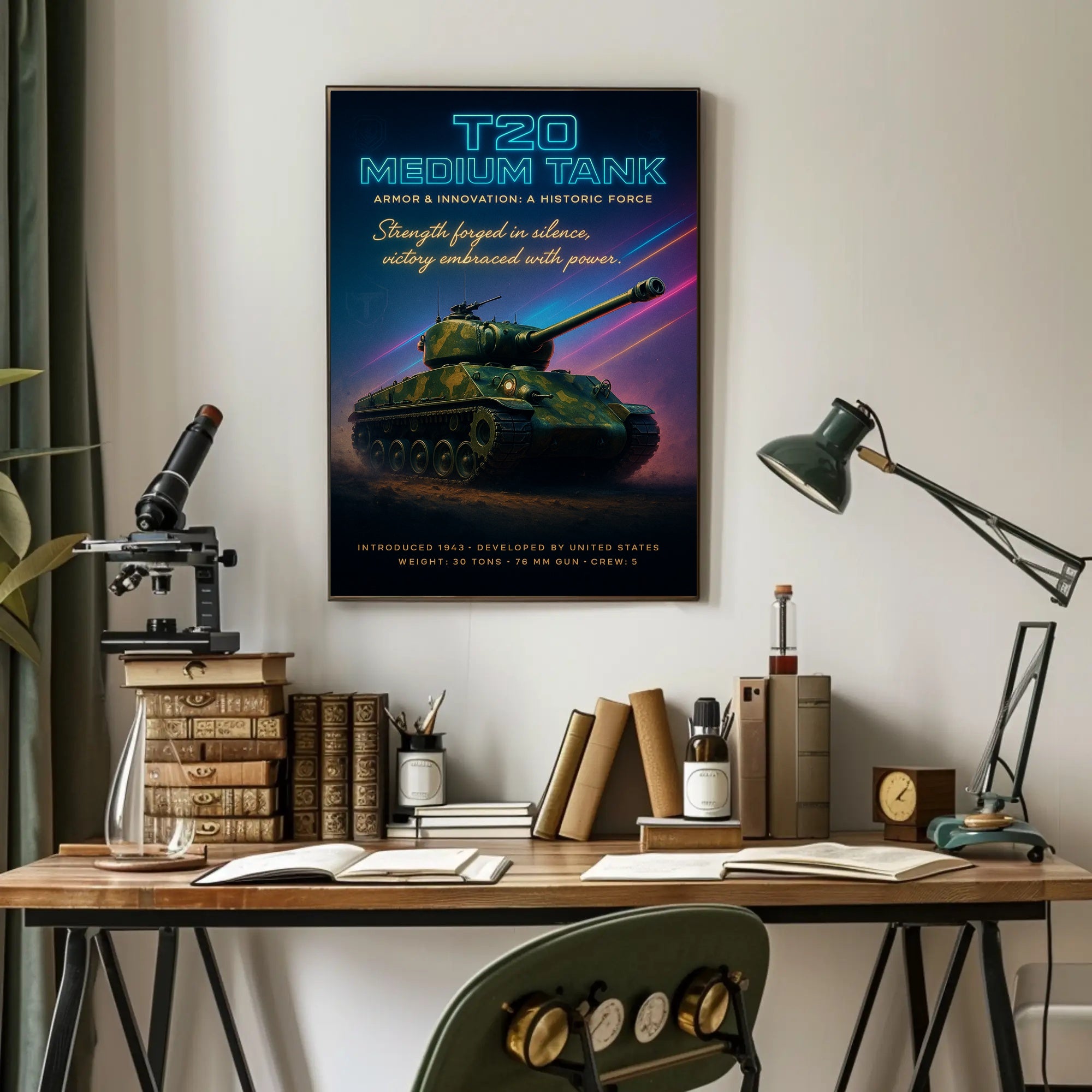 T20 Medium Tank Poster PosterGoat