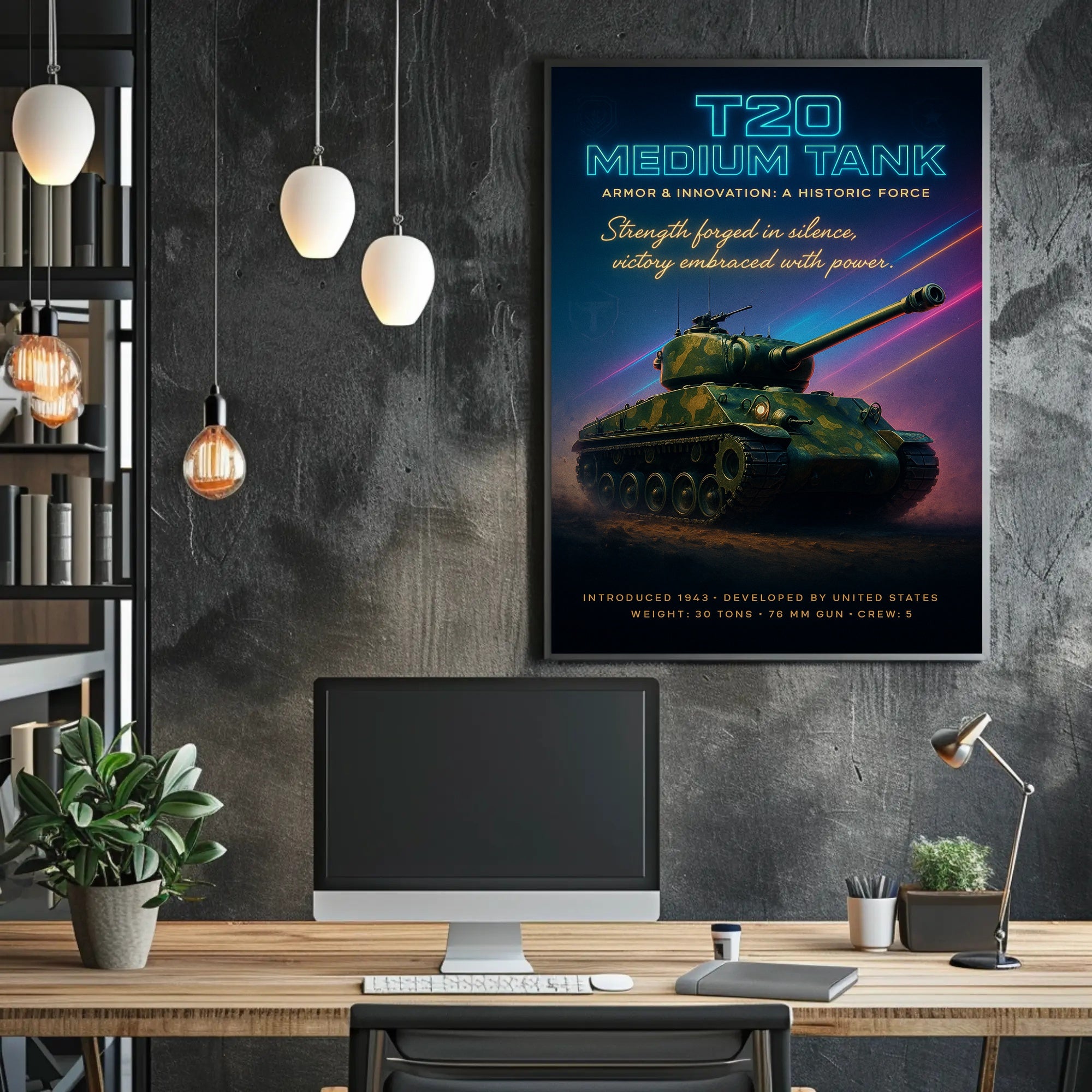 T20 Medium Tank Poster PosterGoat