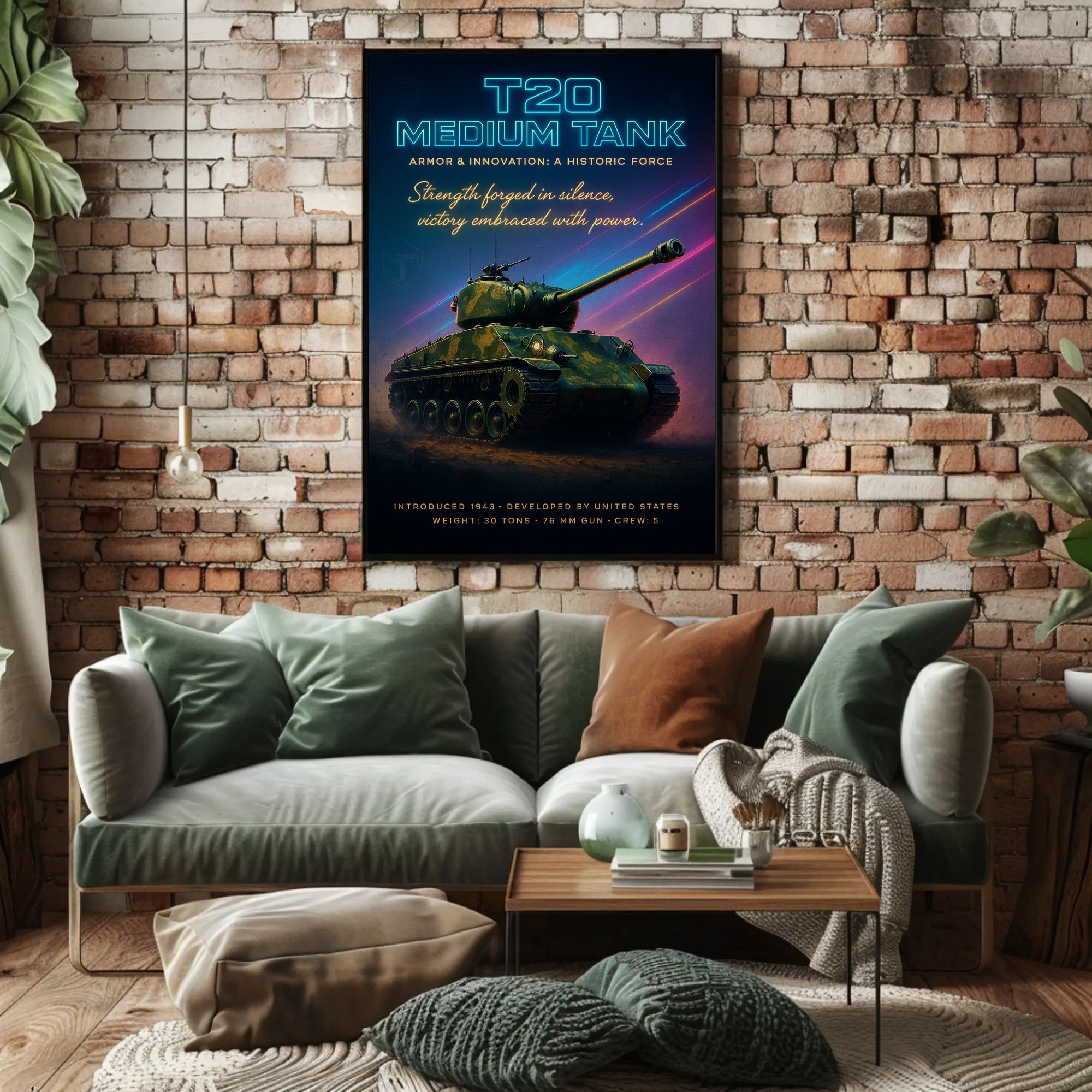 T20 Medium Tank Poster PosterGoat