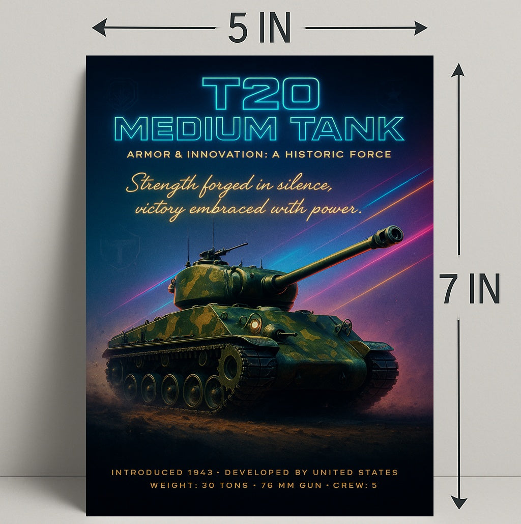 T20 Medium Tank Poster PosterGoat
