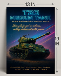 T20 Medium Tank Poster PosterGoat