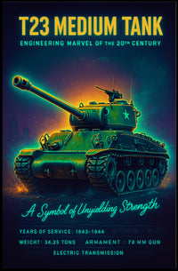 T23 Medium Tank Poster PosterGoat