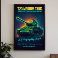 T23 Medium Tank Poster PosterGoat