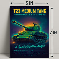 T23 Medium Tank Poster PosterGoat